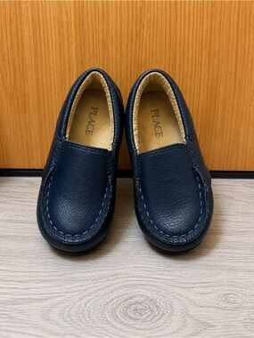 Place Navy Slip-On Moccasin Loafers for Kids